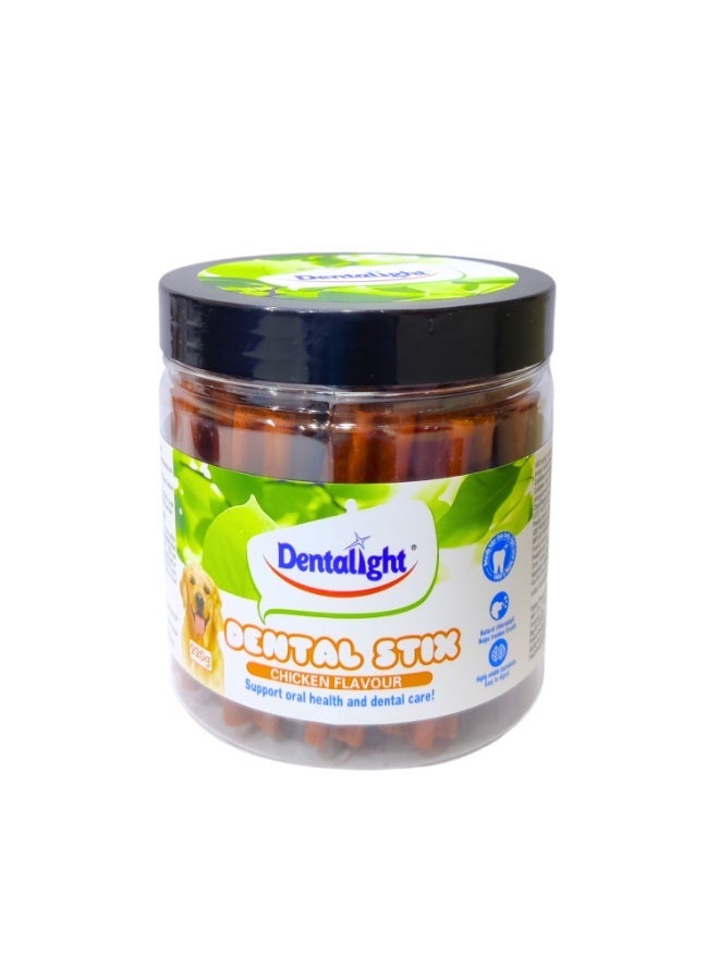 Dentalight 2.5" Dental Stix For Dog - Chicken Flavour 220g - Image 1