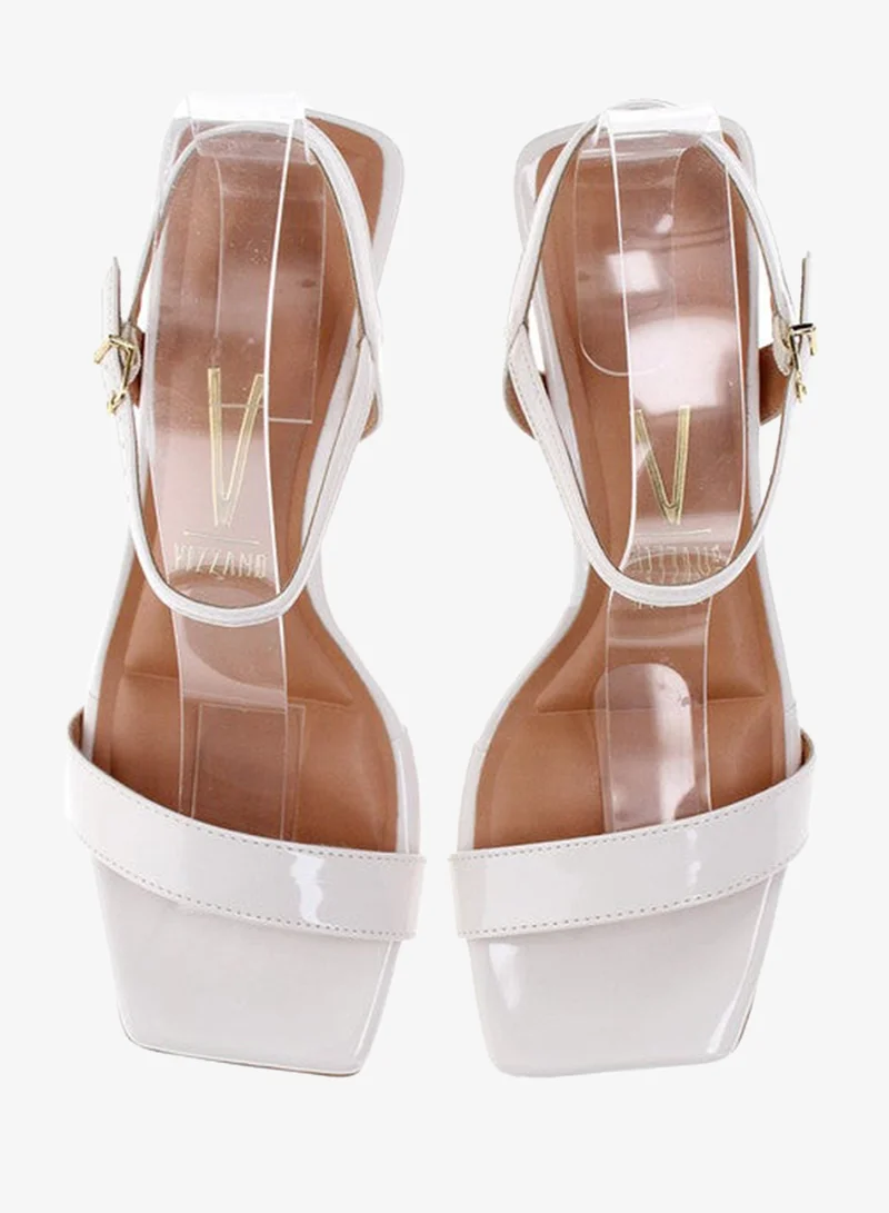 VIZZANO Off White Heels Sandal for Women – Stylish Ladies Heel Sandals & Sling Back Heels for Girls for Women | Best Price UAE