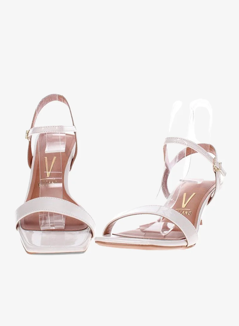 VIZZANO Off White Heels Sandal for Women – Stylish Ladies Heel Sandals & Sling Back Heels for Girls for Women | Best Price UAE