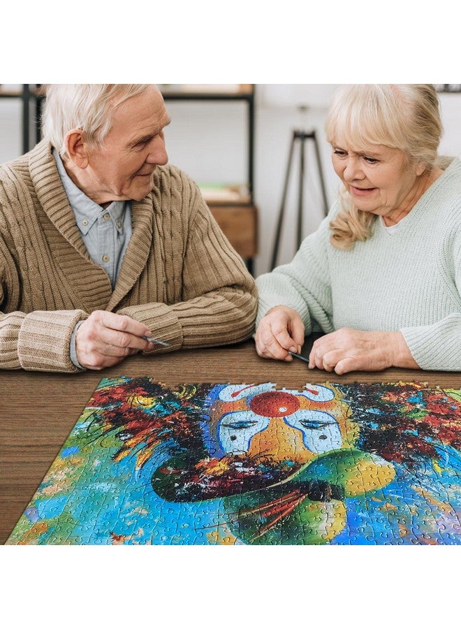 HUADA TOY Jigsaw Puzzles For Adults 1000 Pieces Clown Interlock Perfectly No Dust Circus Home Decor Birthday Party Gifts Toys For Men Women Elders Seniors (27.5"X19.6") 1:1 Poster - Image 5