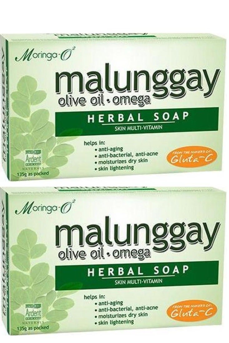 مورينجا-02 صابون عشبي مالونجاي 135 جم 2 قطعة