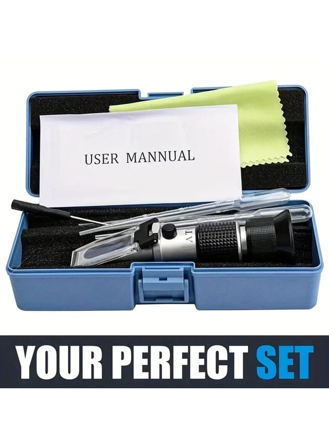 1pc Honey Refractometer 3 In 1 Brix Moisture Tester With ATC No Batteries Required - Image 5