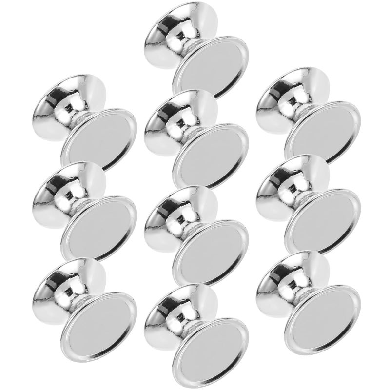 10Pcs Silver Aluminum Alloy Cabinet Knobs And Drawer Pulls For Kitchen Wardrobe Furniture - Image 2