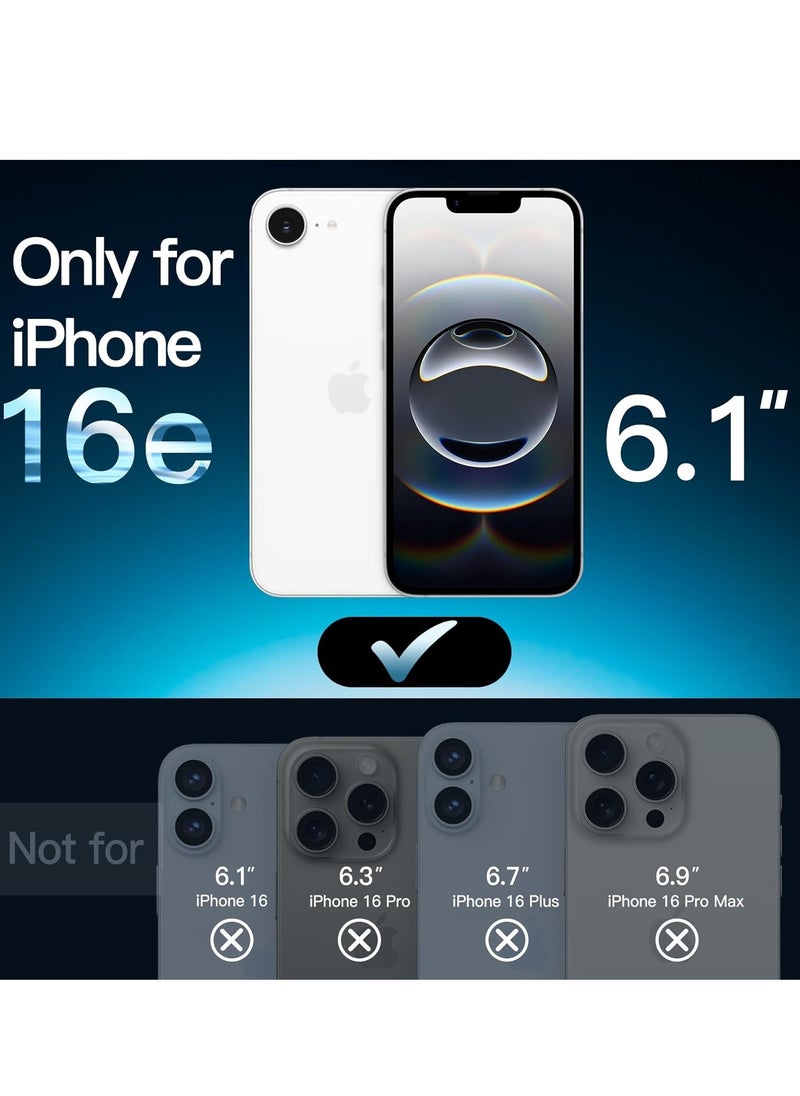 BORTONY iPhone 16e 6.1-Inch Clear Case Cover Non-Yellowing Shockproof Phone Bumper Case Anti-Scratch HD Clear Cover Back For iPhone 16e 6.1-Inch  - Image 2