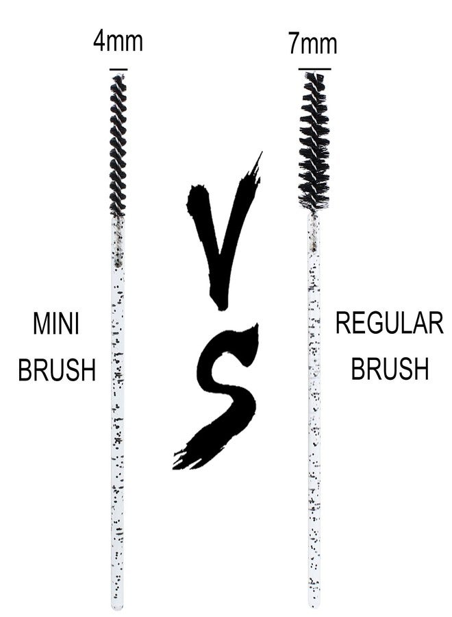 SenRocc 200pcs Disposable Skinny Mascara Wands Mini Crystal Eyelash Brushes Thin Mascara Wands Micro Brush Lash Extension Supplies Lashes Extension Tools(Skinny-4colors) - Image 2