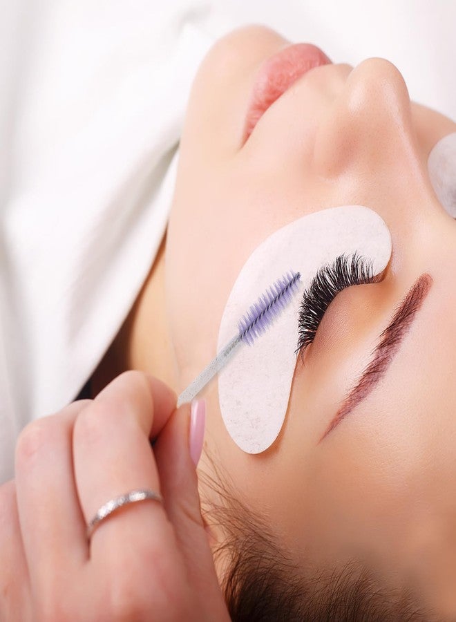 G2PLUS 100PCS Disposable Mascara Brushes, Crystal Lash Brush Makeup Kit, Adjustable Eyelash Spoolies for Eyelash Extensions, Eyebrow and Makeup (White + Purple) - Image 5