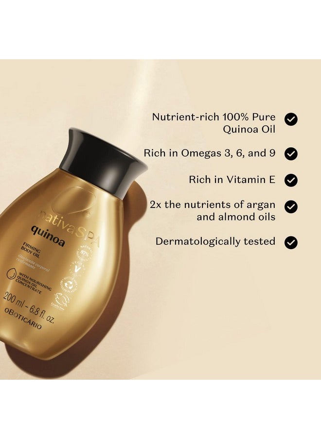 NATIVA SPA O BOTICÁRIO - Nativa Spa By O Boticario Quinoa Hydrating Body Oil, Soft And Healthy Skin, 6.8 Oz. (200 Ml) - Image 1