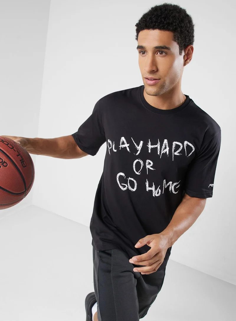 Seventy Five Basketball Play Oversize tee