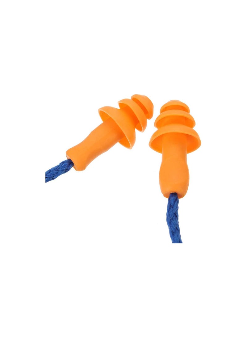 GGOOT Silicone Earplugs, 10 Pairs Waterproof Corded Ear Plugs Spiral Earplug Rubber String Noise Cancelling Ear Plugs for Sleep Noise Cancelling, Swimming and Hearing Protection - Image 5