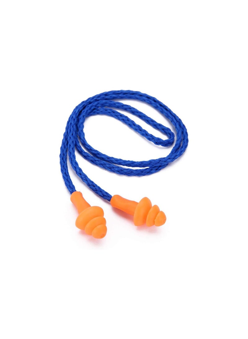 GGOOT Silicone Earplugs, 10 Pairs Waterproof Corded Ear Plugs Spiral Earplug Rubber String Noise Cancelling Ear Plugs for Sleep Noise Cancelling, Swimming and Hearing Protection - Image 2