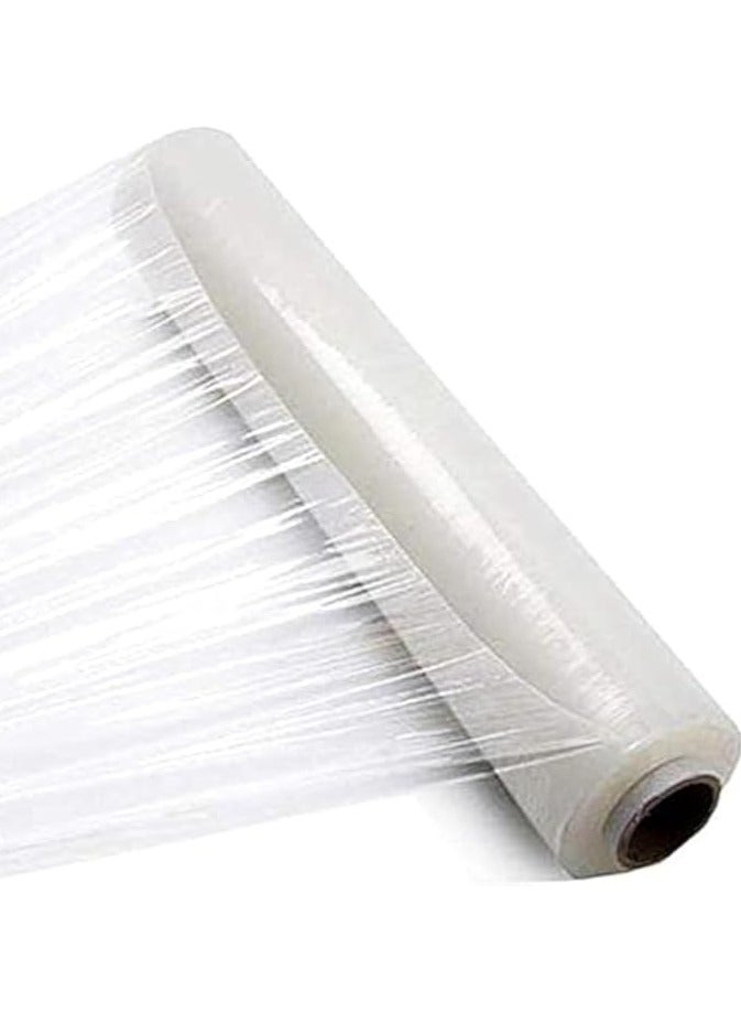 zpac Industrial Clear Stretch Film Roll, 30 cm — Durable & Flexible, 2 KG. - Image 1