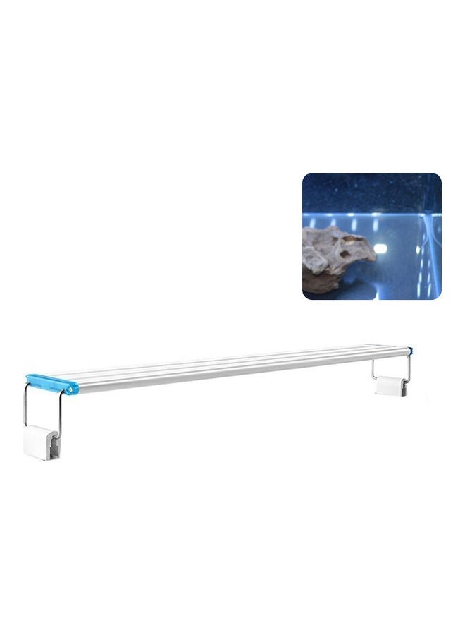 NIBEMINENT Super Slim LED Aquarium Light Aquatic Plant Extensible Waterproof Clip-on Lamp White 20*10*20cm - Image 1