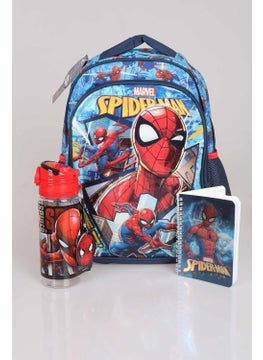 SPIDERMAN LICENSED PRIMARY AND MIDDLE SCHOOL BAG, TRITAN BOTTLE 500 ML WITH "NOTEBOOK GIFT"  - Image 1