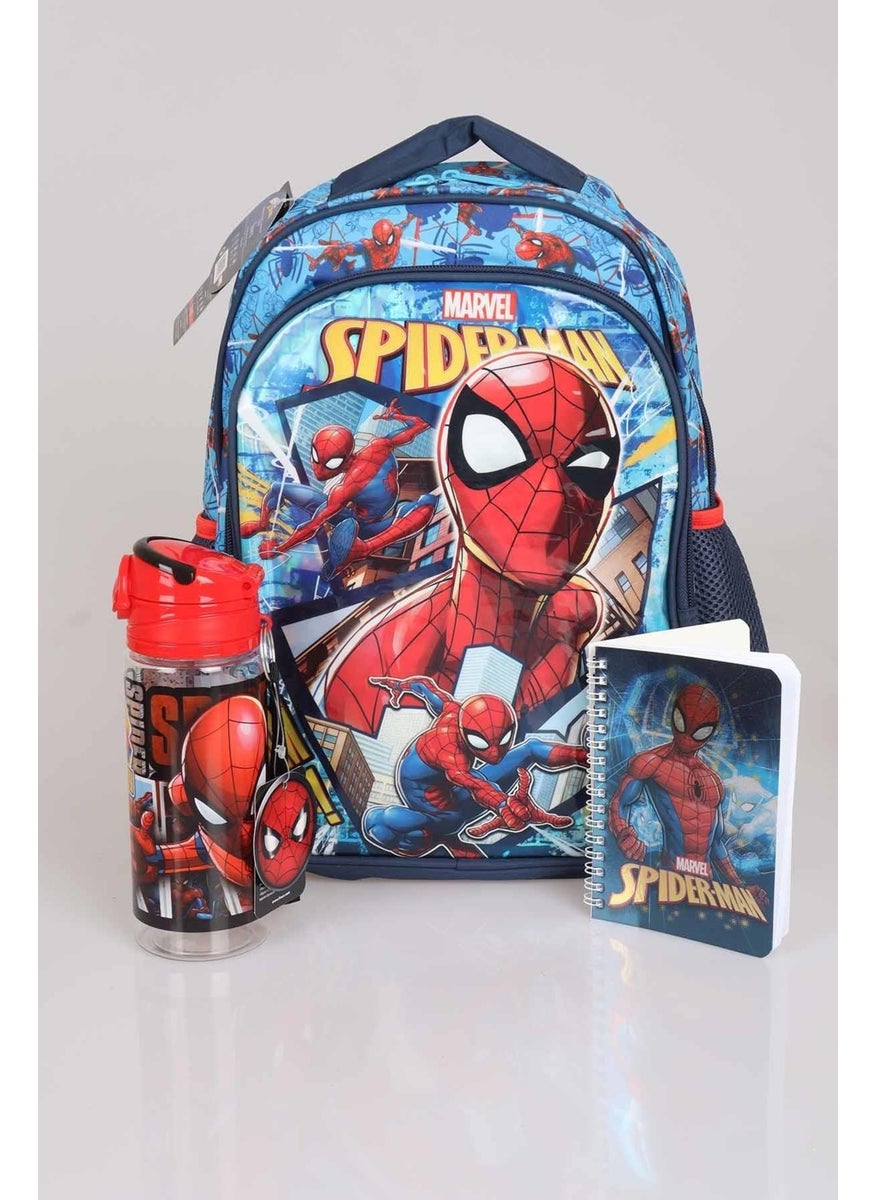 SPIDERMAN LICENSED PRIMARY AND MIDDLE SCHOOL BAG, TRITAN BOTTLE 500 ML WITH "NOTEBOOK GIFT"  - Image 1