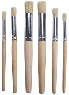 KASTWAVE Acrylic Paint Brush, Chalk Brushes, Painting Brush, Round Chalk Paint Brushes Paint Chip Brushes Painting Brushes with Wood Handle for Acrylic Watercolor Oil Painting  - Image 1