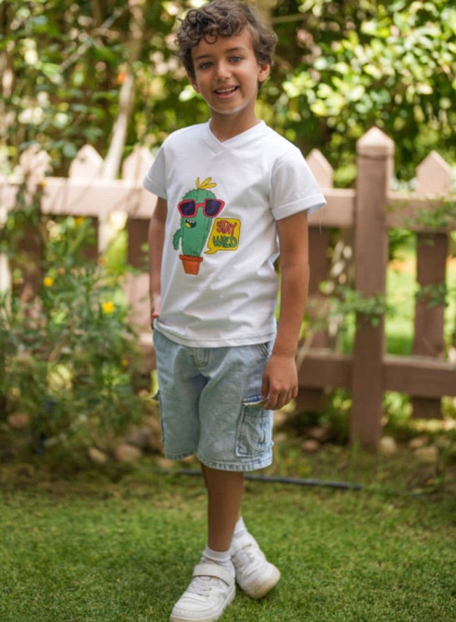 بقاء البرية تي شيرت