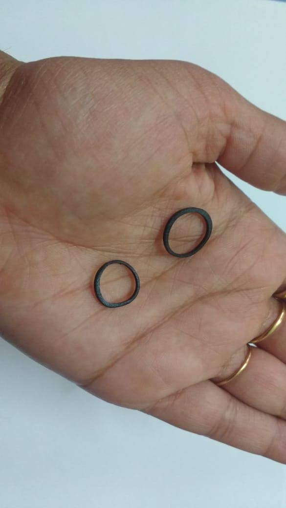 IMPRINT Multipurpose Black Rubberbands Mini Size(1 CM) Dia Approx. Pack of 155 - Image 2