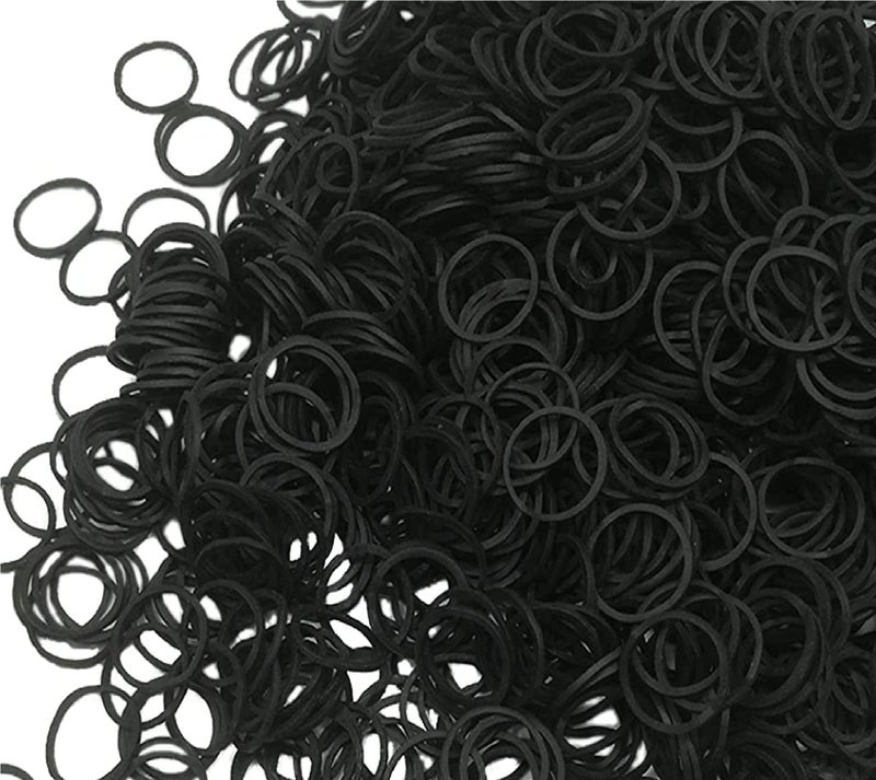 IMPRINT Multipurpose Black Rubberbands Mini Size(1 CM) Dia Approx. Pack of 155 - Image 1