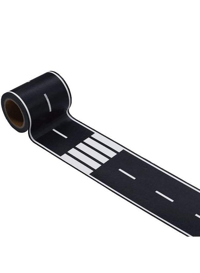RECER Black Road Track Tape,Toy Car Road Tape Track For Kids,Race Cars Decorations For Kids Birthday Party, 33" X 2.4" Each Roll (1 Roll, Road Tape) - Image 1