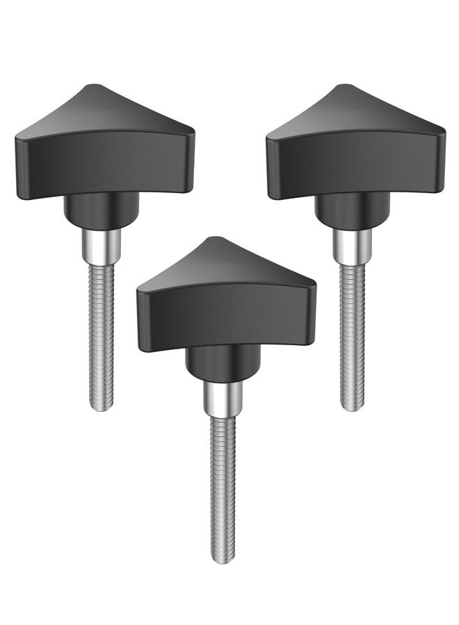 MOTOQUEEN for Medline Replacement Knobs, 3Pcs Universal Rollator Walker Knob Parts - Aluminum Star Knobs for Rolling Walker, Foldable Rollator, Hand Propelled Walker - Easy Install, No Tools Needed - Image 2