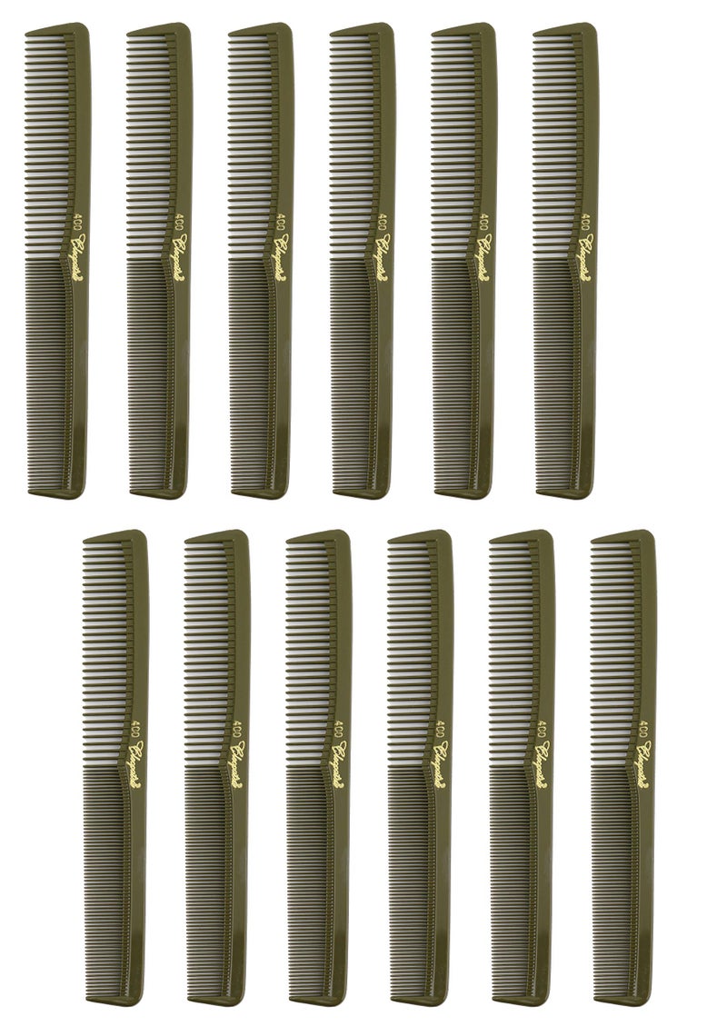Krest 7 inch All Purpose Hair Comb Hair Cutting Combs Barbers  Hairstylist Combs Olive 12 Units
