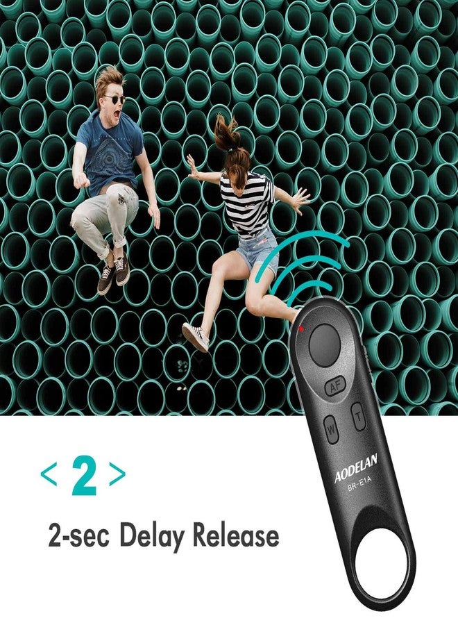 AODELAN Wireless Remote Control BR-E1A Canon EOS R, M50, 6D Mark II, 77D, 800D, 200D, EOS Rebel SL2, Rebel T7i, PowerShot SX70 HS - Image 5