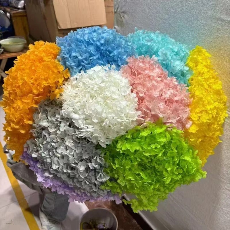 Bluejw High Quality Preserved Dried Flowers – Pure White Anna Large Leaf Hydrangea for Wedding, Home & Party Decoration - Image 3