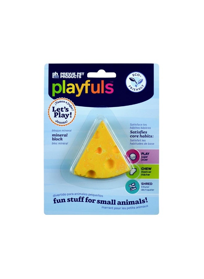 Prevue Prevue Say Cheese Mineral Block Small Animal Chew Toy 