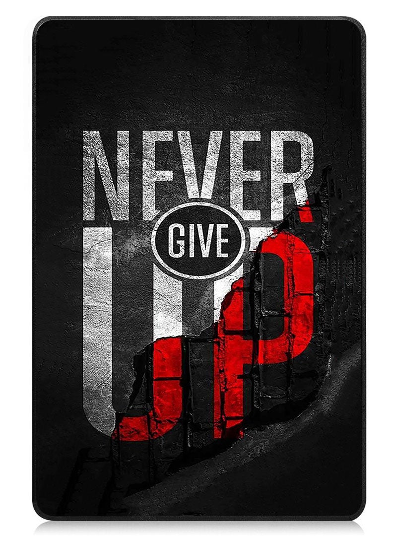 Theodor Protective Flip Case For Apple iPad Pro 13 (2024) With Trifold Stand Auto Wake Sleep Shockproof Cover Never Give Up - Image 1