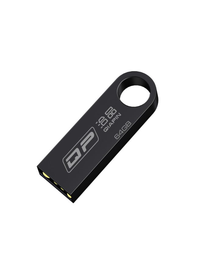 U Disk Custom Metal Mini Car U Disk Mobile Phone 64gb Waterproof Bidding USB Large Capacity Gift Usb-Colour:Black-Capacity:USB3.0 256GB 30MB/S  - Image 1