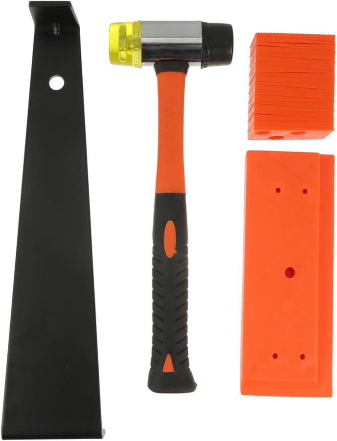 Flooring Installation Tool Kit with Spacers Tapping Block Handle Mallet for Vinyl Plank - Image 1
