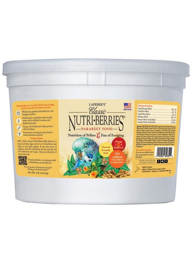 لافيبيرز طعام الطيور الأليفة الكلاسيكي Nutri-Berries من LAFEBER'S، مصنوع من مكونات غير معدلة وراثيًا ومناسبة للبشر، للببغاوات، 4 رطل  - Image 4