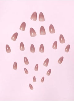 kaixin 24-Piece Nude Color Gradient Wearable Nails, Short Style, Versatile, Removable, No Damage to Nails, Finished Nails Suitable for Girls  - Image 2