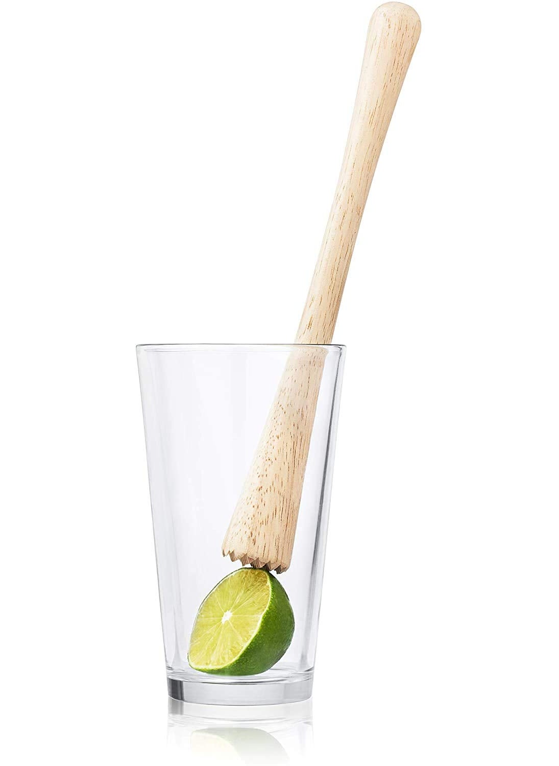 NJ NJ Sheesham Wooden Muddler Bar Tool, 12 - Inch Hardwood Mojito Muddler Curve Model, Commercial Grade Cocktail Drink Muddlers, Bar Accessories Stylish Design: 1 Pc.  - Image 5
