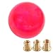 WENJTP Marble Style Round Ball Shift Knob Universal Fit for 5 6 Speed ManualAutomatic Vehicles with 3 Adapters HTRACING Hot Pink - Image 2