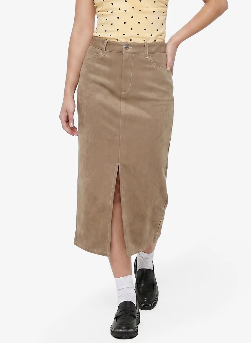 ONLY Onlstina Life Faux Suede Skirt