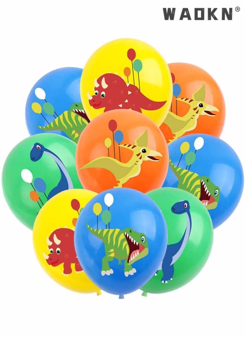 WAOKN - Dinosaur Birthday Decorations Happy Party Balloons Banner Supplies for Boys Men Kids Happy Birthday Balloons for Party Decor Suit For Baby Shower Kids Boys Birthday Party Decorations - Image 1