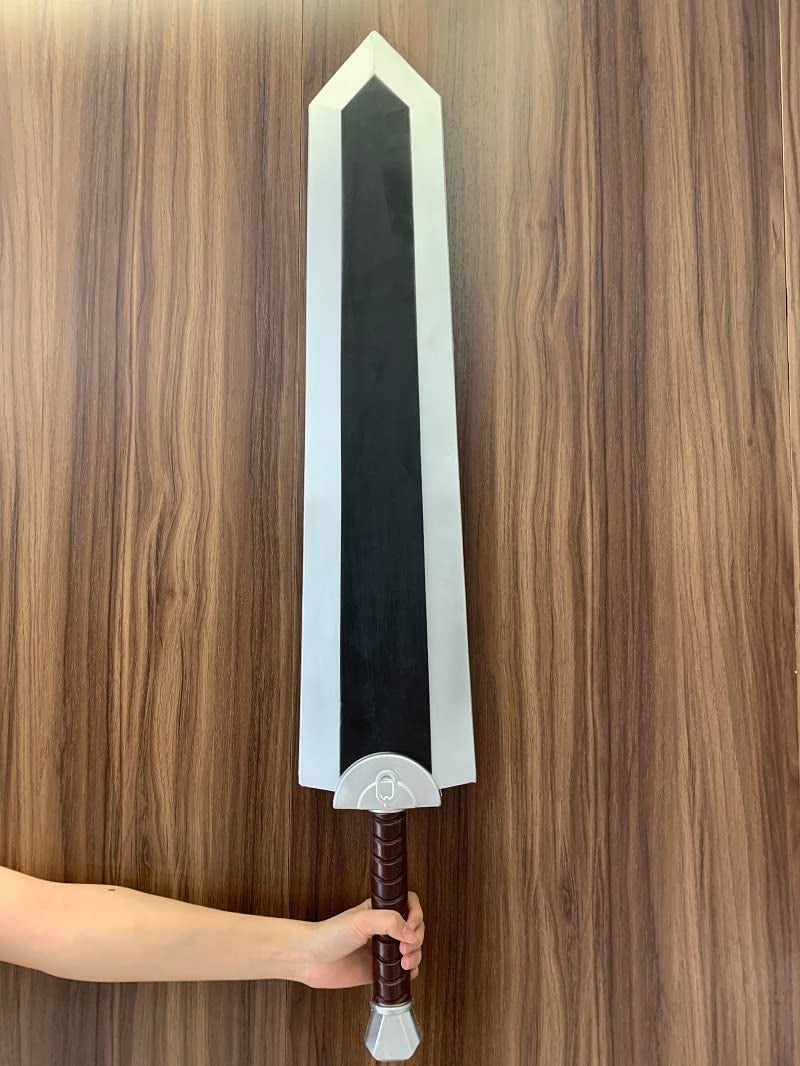 damdos Halloween Prop Dragoner Guts Foam Sword,Black Great Sword Role Play Fantasey Anime Cosplay Costume Birthdays Gifts - Image 5
