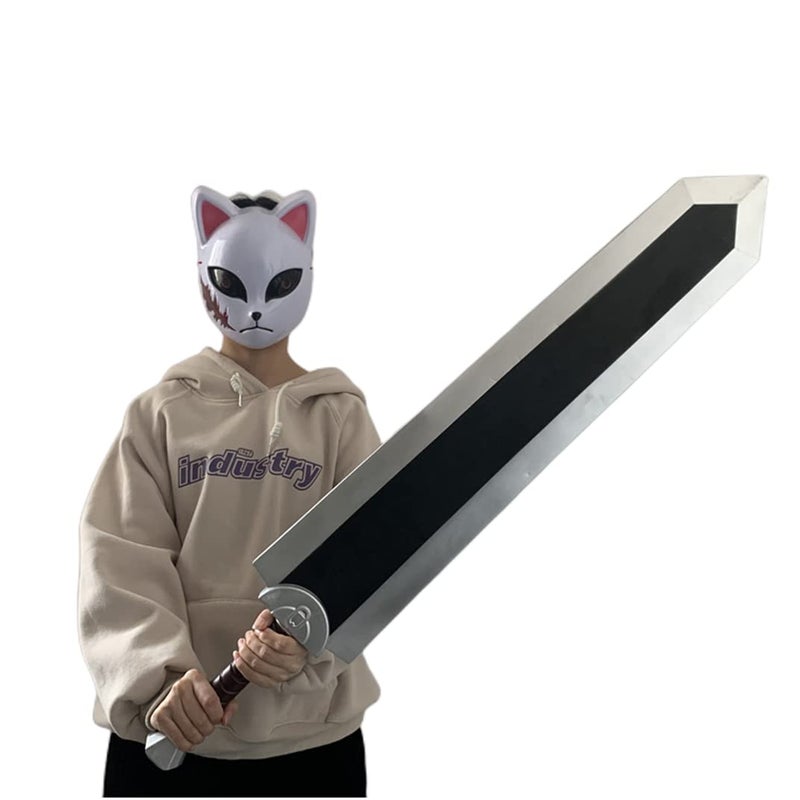 damdos Halloween Prop Dragoner Guts Foam Sword,Black Great Sword Role Play Fantasey Anime Cosplay Costume Birthdays Gifts - Image 4