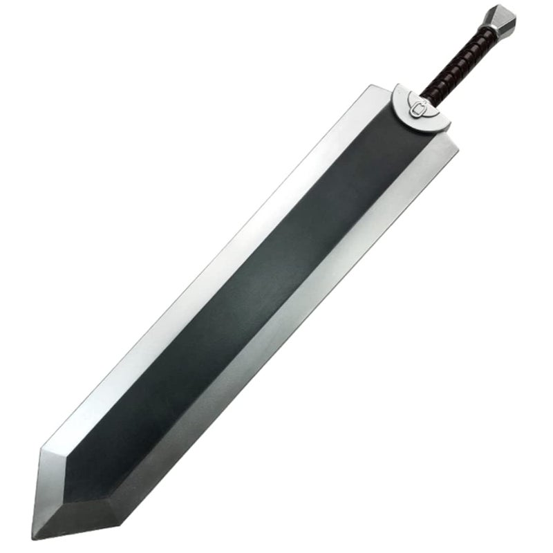 damdos Halloween Prop Dragoner Guts Foam Sword,Black Great Sword Role Play Fantasey Anime Cosplay Costume Birthdays Gifts - Image 1