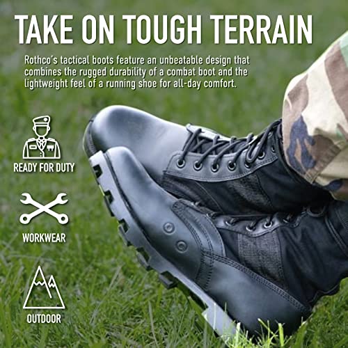 Rothco 8'' GI Type Jungle Boot, Black, Regular3 - Image 3