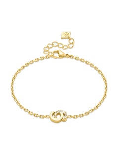 CERRUTI 1881 Elisa Gold Plated Interlocked 'C' Charm Bracelet for Women  - Image 1