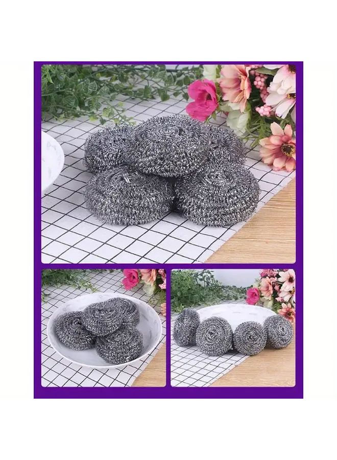 Heavy Duty Steel Wool Pads 6pcs 10g For Scrubbing Pots Pans Ovens Grills - Image 2