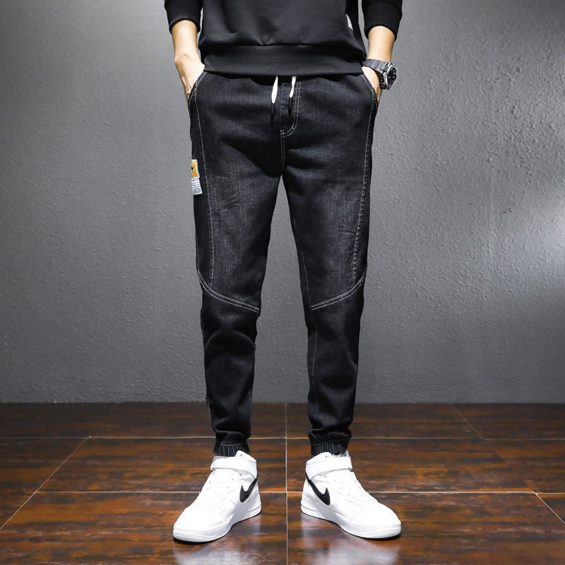 Working Pants Mens Working Jeans Loose Leg plus size Retro Welder Casual Harlan Spring and Autumn Pants K123 Gray - Image 2