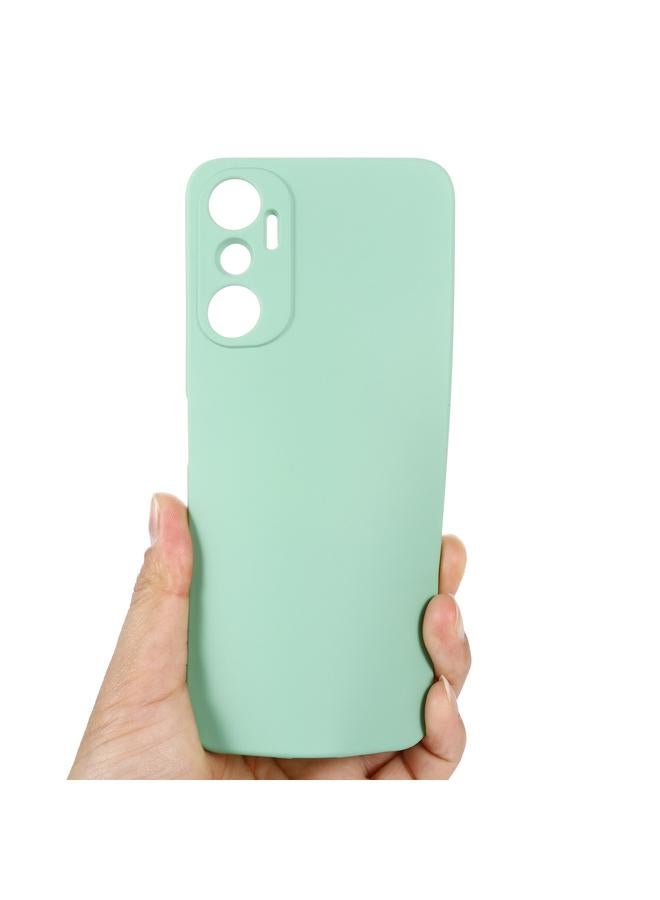 زبون جراب لهاتف Infinix Hot 20 4G X6826 مصنوع من السيليكون السائل المقاوم للصدمات بلون نقي - Image 5