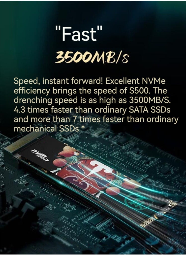 M MIAOYAN New S500PROSSD solid state drive Yangtze River storage wafer TLC particle M.2 interface PCIE3.0  - Image 4