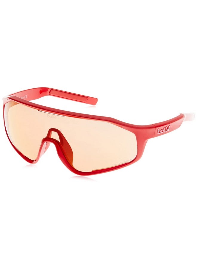 Bolle Bolle Classic Square Shifter Shiny Red Sunglasses, One Size  - Image 1