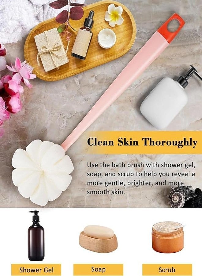 SGABANI Body Back Scrubber with Bristles and Loofah, Shower, Body Cleaner Exfoliating Scrubbers, Bath Massage Cleaning Brush With Long Handle, Double Sided Bath Brush - Image 5