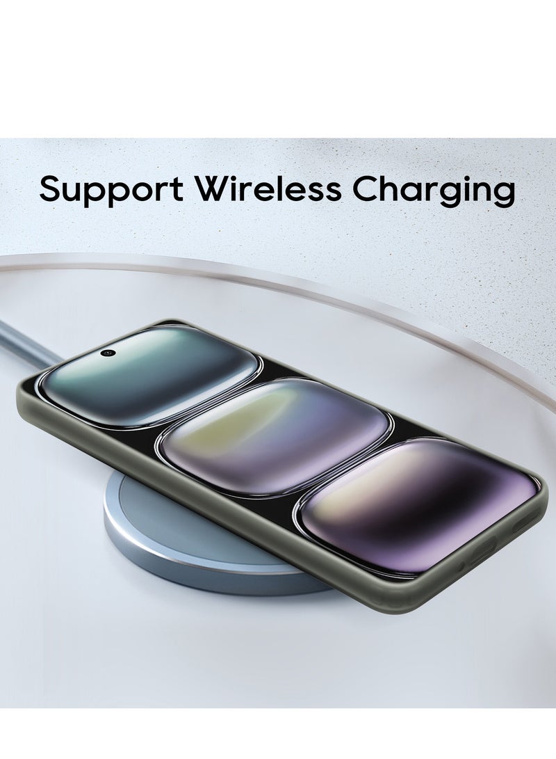 LiuShan Infinix Hot 50i / Infinix Smart 9 Phone Case, Slim TPU Bumper Phone Cover,360°Full Body Shockproof Protective Case for Infinix Smart 9 Grey - Image 4