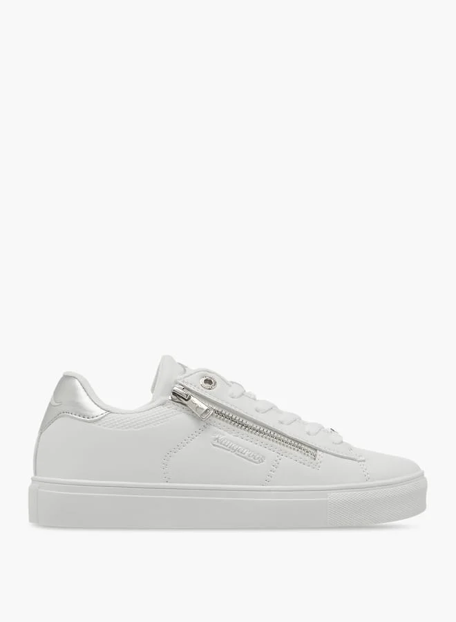 kangaROOS Women's Panelled Sports Shoes With Zip Closure